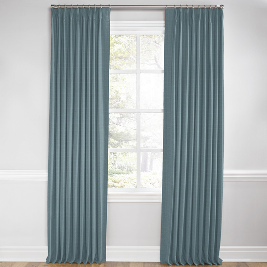 Euro Pleat Drapery in Moray - Chambray