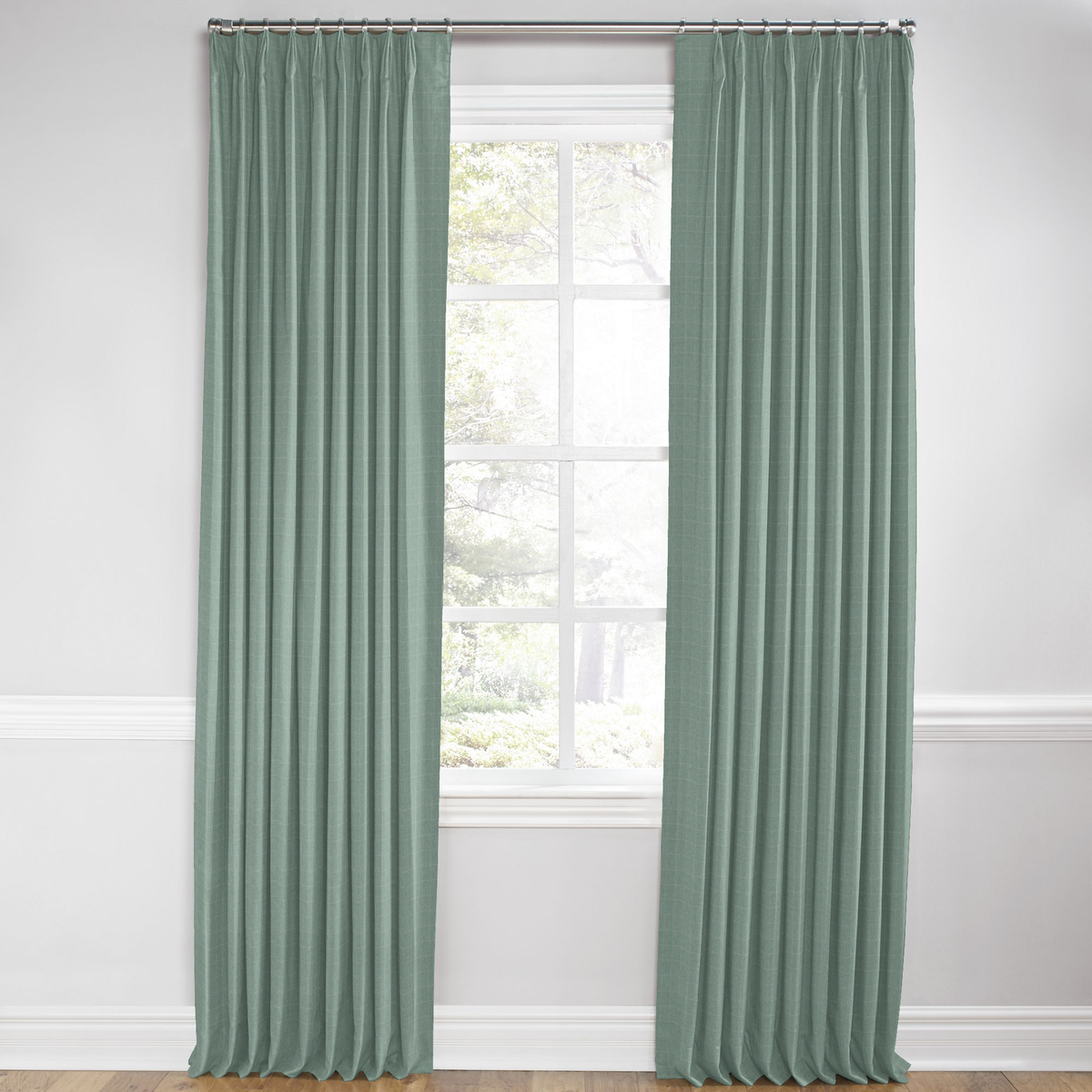 Euro Pleat Drapery in Moray - Glacier