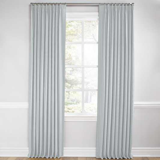 Euro Pleat Drapery in Murali - Gray