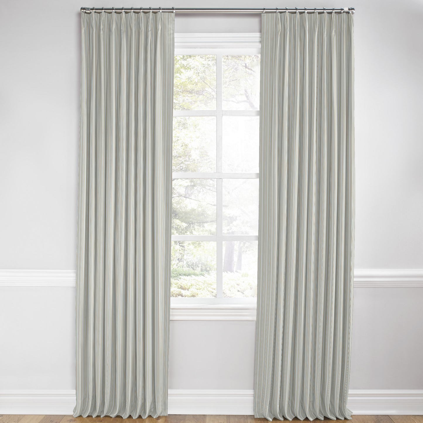Euro Pleat Drapery in Murali - Linen