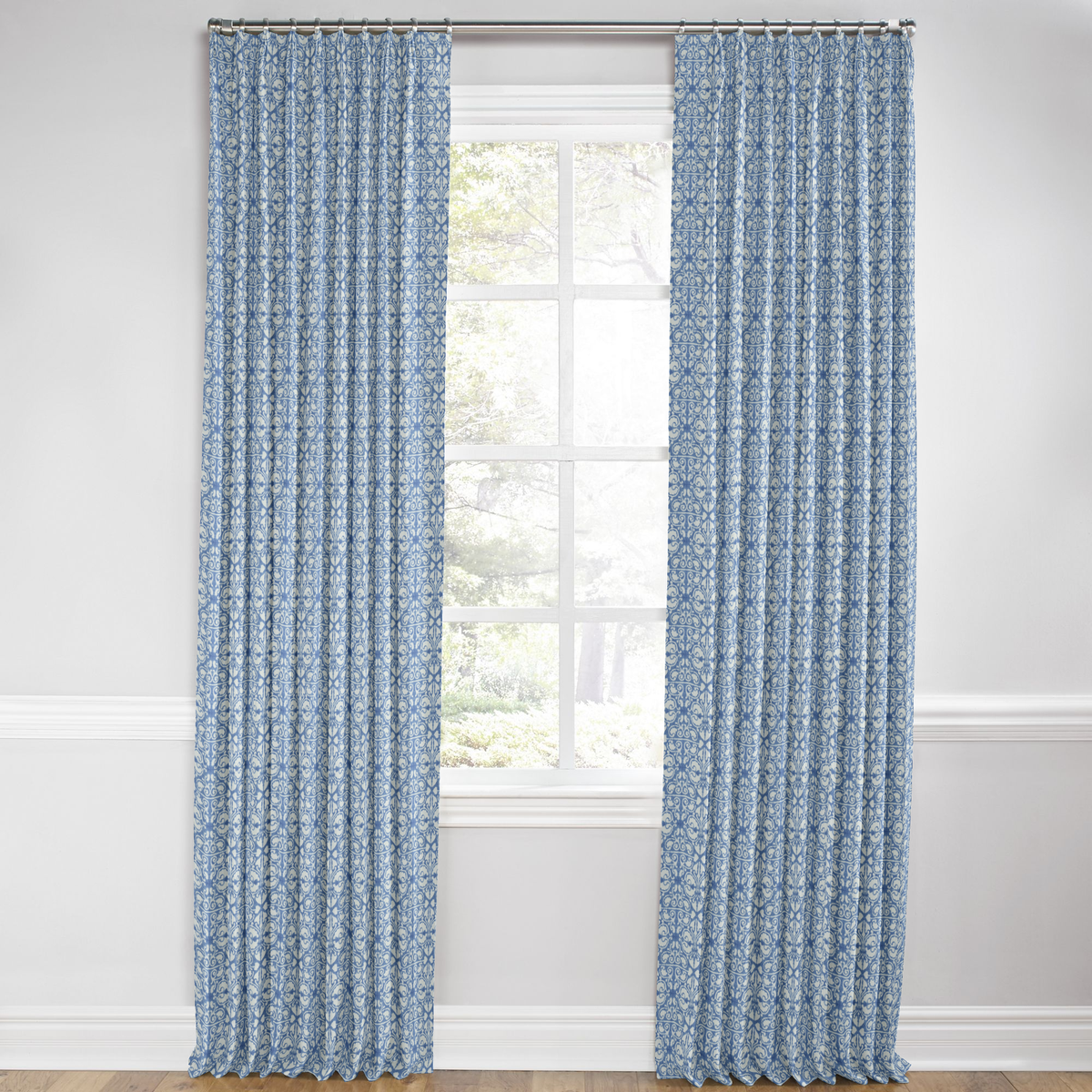 Euro Pleat Drapery in Palazzo - Chambray