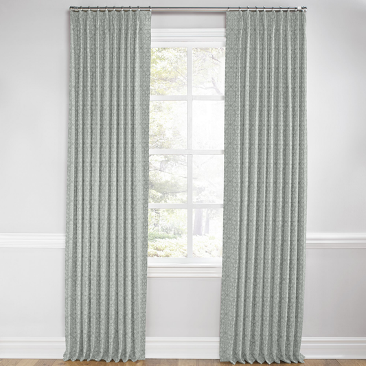 Euro Pleat Drapery in Palazzo - Gray