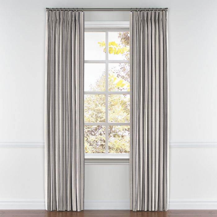 Pinch Pleat Drapery in Farm To Table - Ash