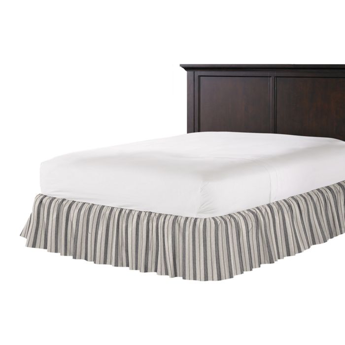 Ruffle Bedskirt in Farm To Table - Ash