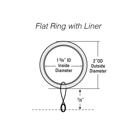Newport Drapery Rings, with Liner