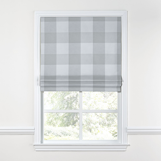 Flat Roman Shade in Falmouth - Vapor