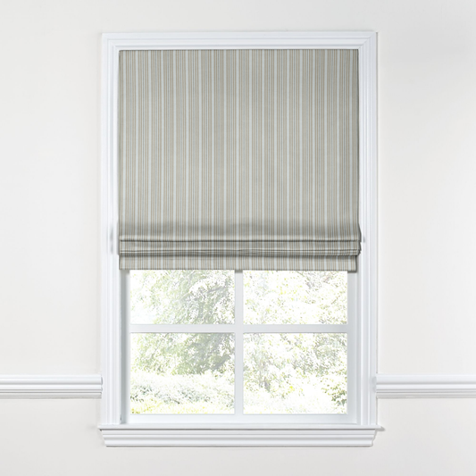 Flat Roman Shade in Murali - Linen