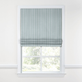 Flat Roman Shade in Murali - Mist