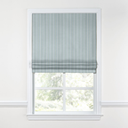 Flat Roman Shade in Murali - Mist
