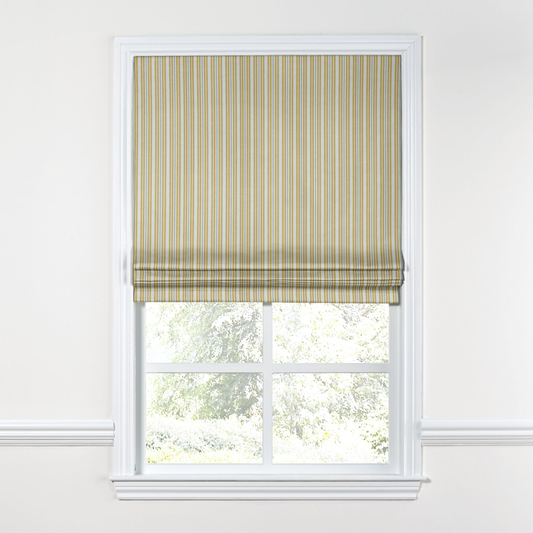 Flat Roman Shade in Murali - Yellow