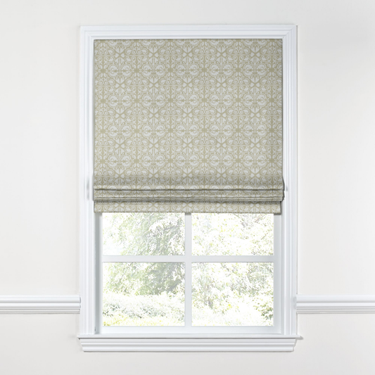 Flat Roman Shade in Palazzo - Linen