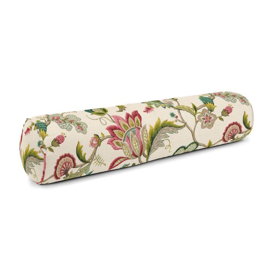 Bolster Pillow in Fleur De Leaf - Blossom