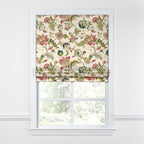 Flat Roman Shade in Fleur De Leaf - Blossom