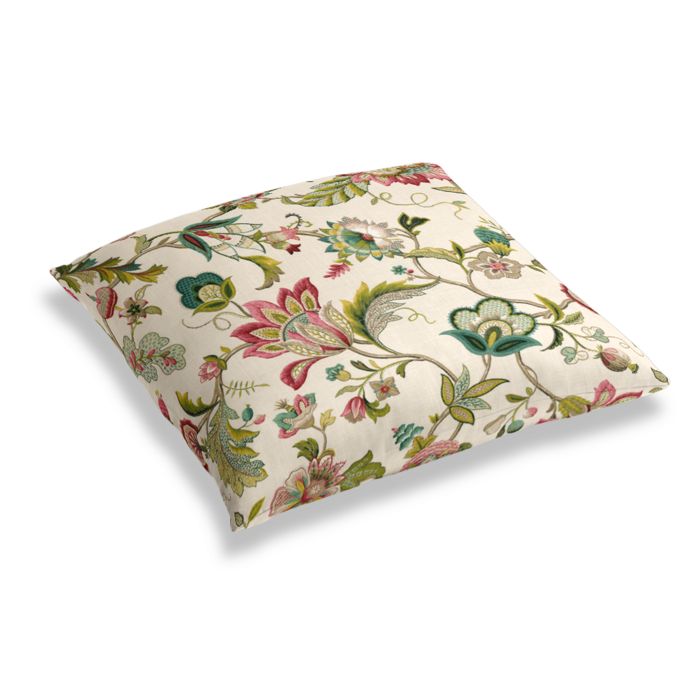 Simple Floor Pillow in Fleur De Leaf - Blossom