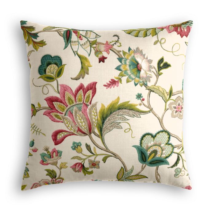 Throw Pillow in Fleur De Leaf - Blossom