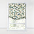 Relaxed Roman Shade in Fleur De Leaf - True Blue