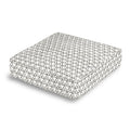 Box Floor Pillow in Mudcloth - Black & White