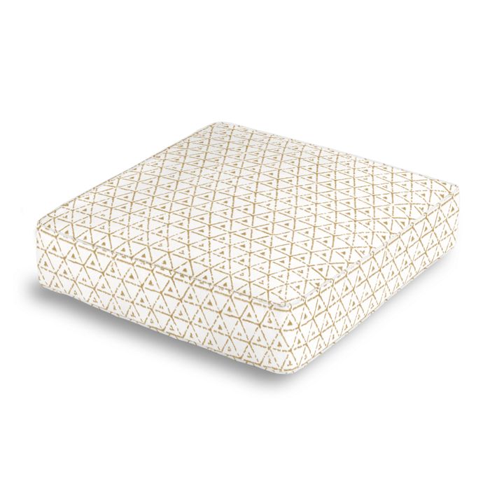 Box Floor Pillow in Give It A Tri - Tan
