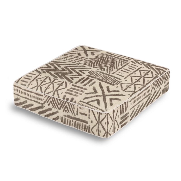 Box Floor Pillow in Global Charming - Cinder