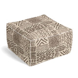 Square Pouf in Global Charming - Cinder