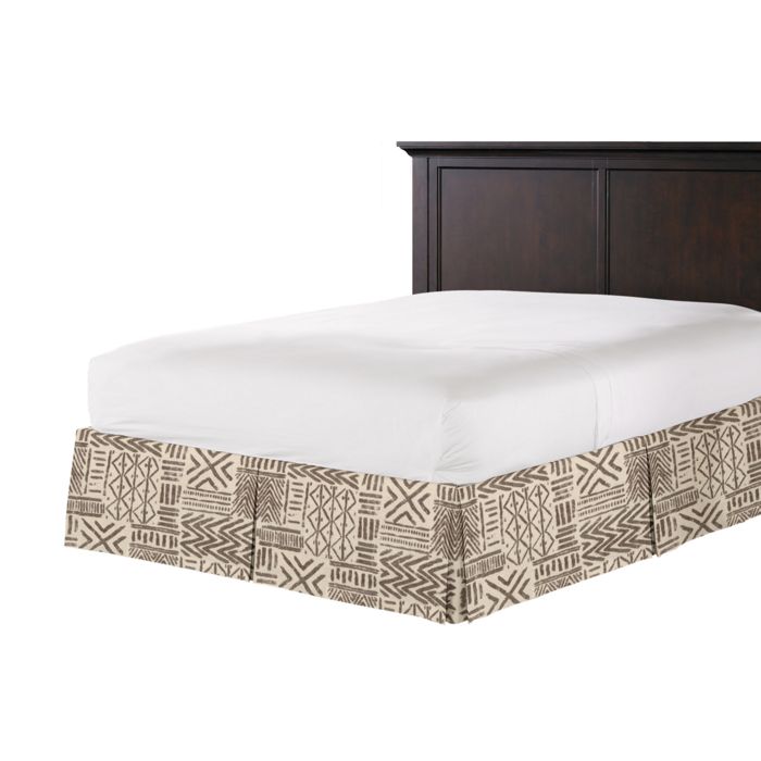 Tailored Bedskirt in Global Charming - Cinder