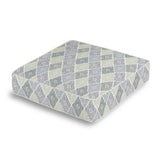 Box Floor Pillow in Globetrotter - Blueberry