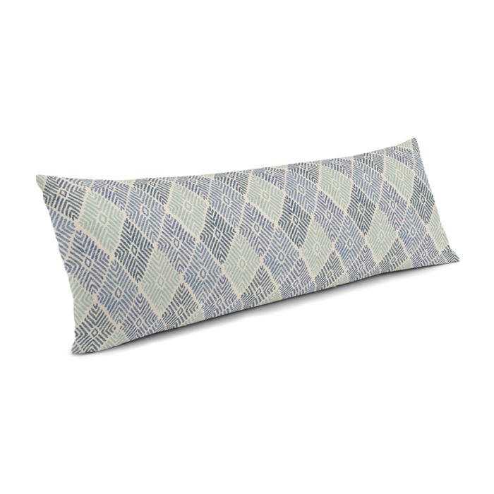 Large Lumbar Pillow in Globetrotter - Blueberry
