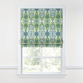 Flat Roman Shade in Ikat Believe It - Kelly