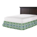 Ruffle Bedskirt in Ikat Believe It - Kelly