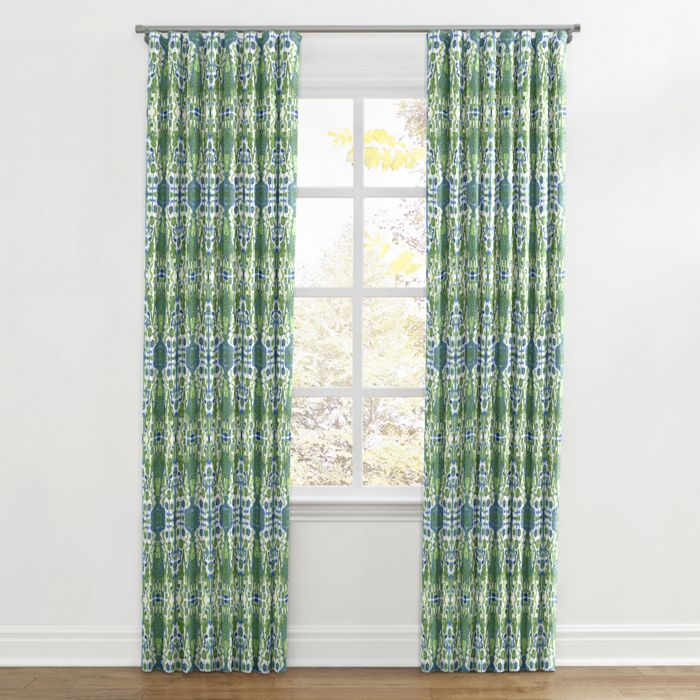 Ripplefold Drapery in Ikat Believe It - Kelly