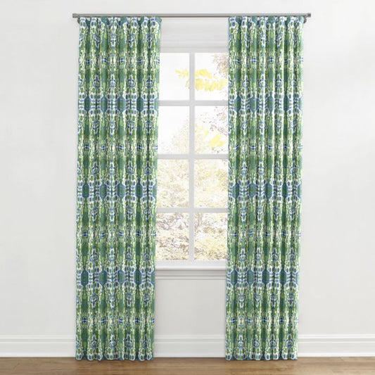Ripplefold Drapery in Ikat Believe It - Kelly