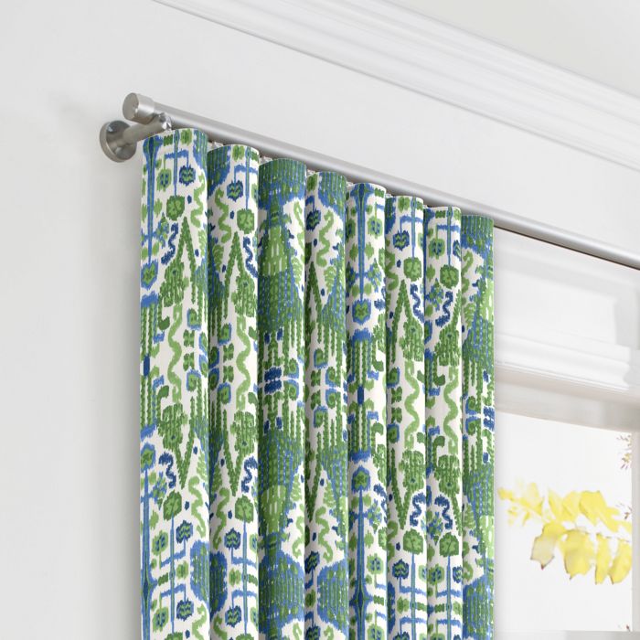 Ripplefold Drapery in Ikat Believe It - Kelly