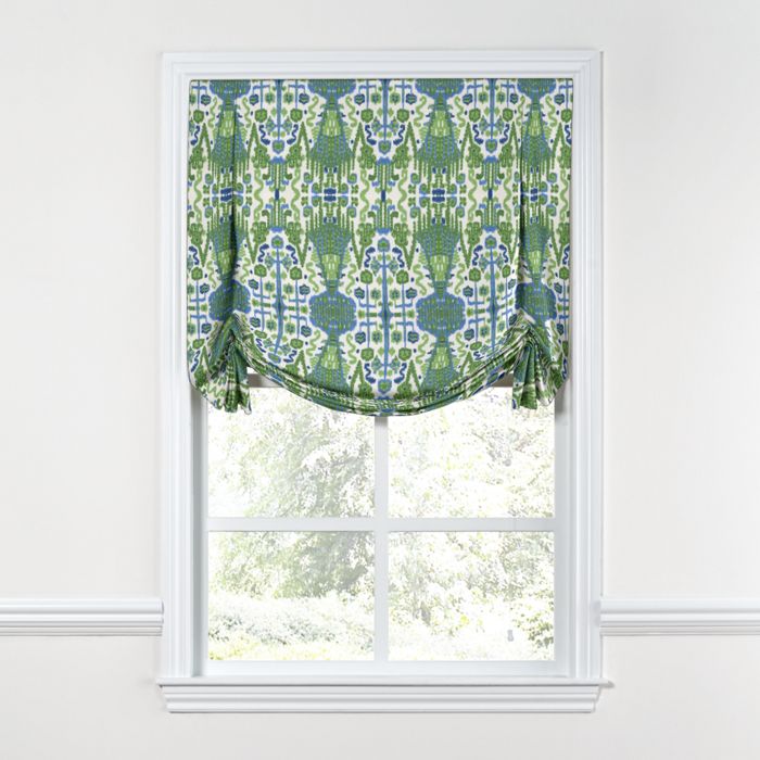 Tulip Roman Shade in Ikat Believe It - Kelly