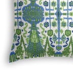 Throw Pillow in Ikat Believe It - Kelly