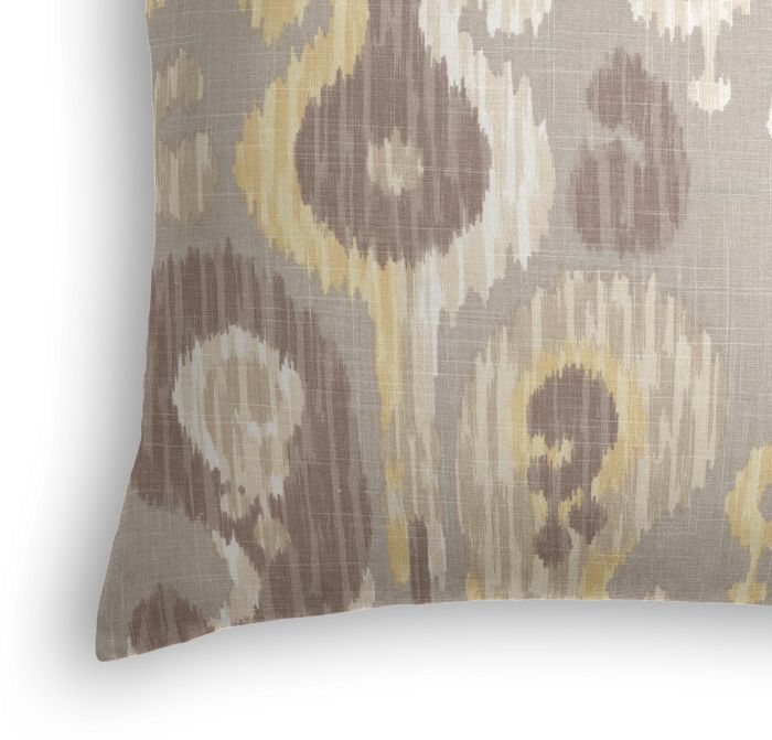 Throw Pillow in Indian Summer - Straw