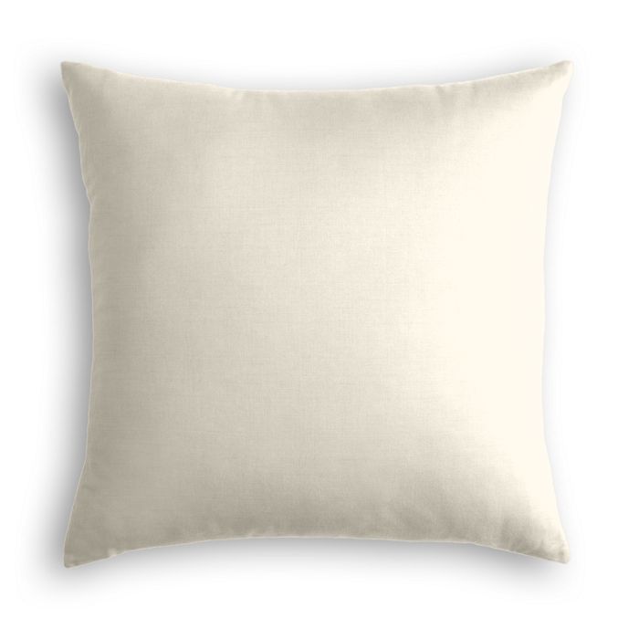 Throw Pillow in Lush Linen - Antique White