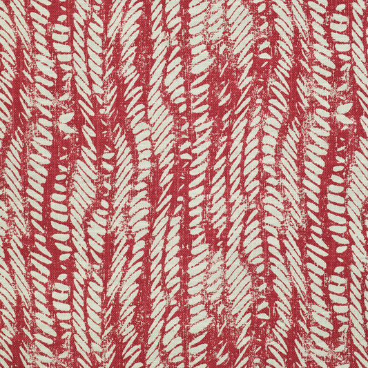 Ruffle Bedskirt in Rope Walk - Grenadine