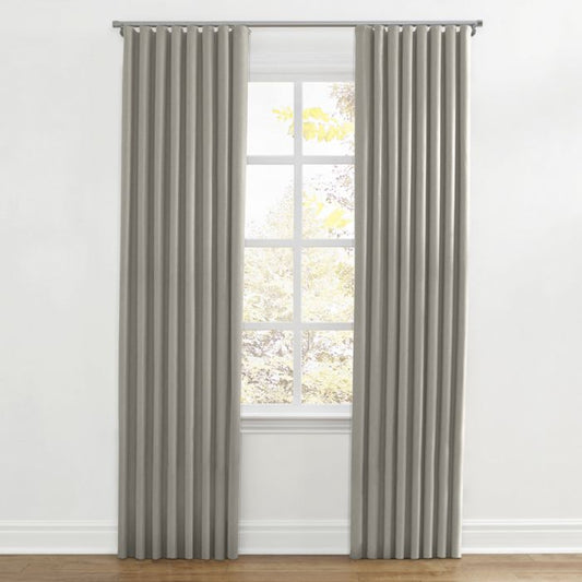 Ripplefold Drapery in Classic Linen - Stone