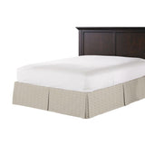 Tailored Bedskirt in Labyrinth - Rock