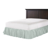Ruffle Bedskirt in Labyrinth - Surf