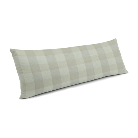 Large Lumbar Pillow in Foxy Plaid - Dune