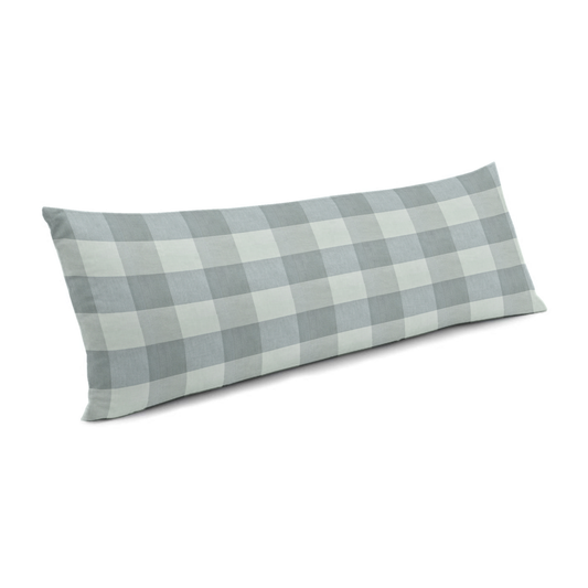Large Lumbar Pillow in Foxy Plaid - Dusk