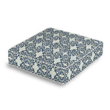 Box Floor Pillow in Less Is Moorish - Blueberry