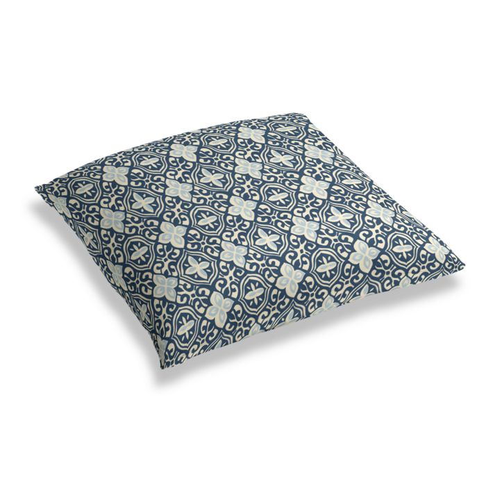Simple Floor Pillow in Less Is Moorish - Blueberry