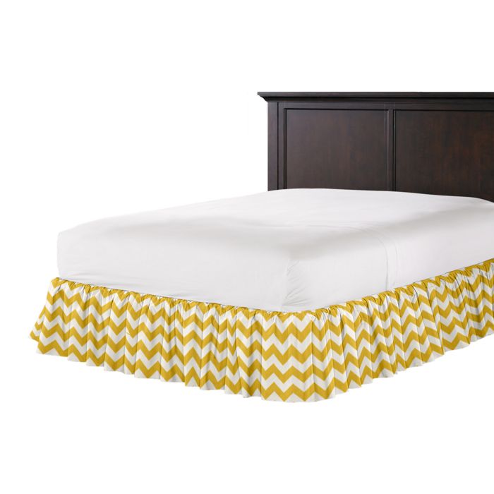 Ruffle Bedskirt in Limitless - Squash