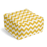 Square Pouf in Limitless - Squash
