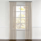 Convertible Drapery in Linen Sheer - Ecru