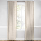 Euro Pleat Drapery in Linen Sheer - Ecru