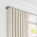 Ripplefold Drapery in Linen Sheer - Ecru