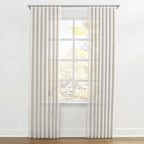 Ripplefold Drapery in Linen Sheer - Ivory